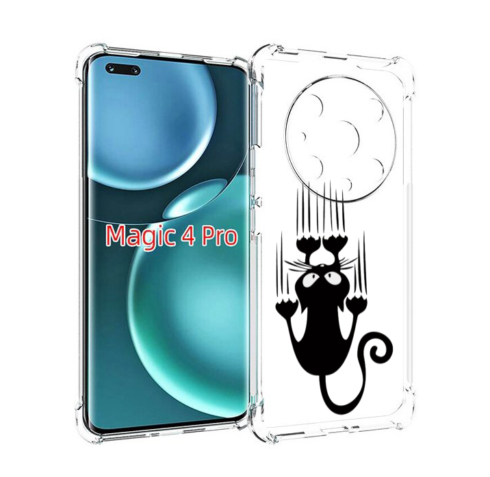 

Чехол MyPads Свисающий-кот для Honor Magic4 Pro, Прозрачный, Tocco