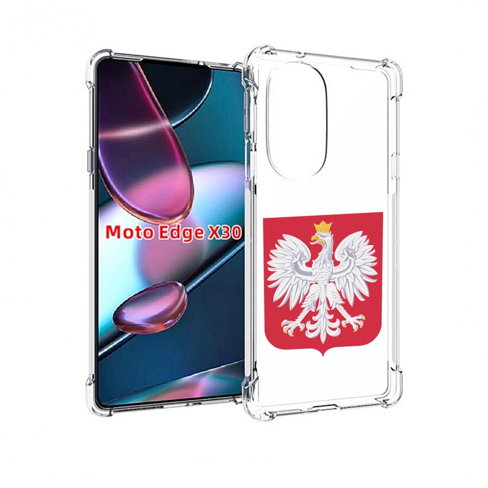 

Чехол MyPads герб-польши для Motorola Moto Edge X30, Прозрачный, Tocco