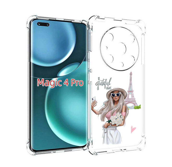 

Чехол MyPads Селфи-в-Париже женский для Honor Magic4 Pro, Прозрачный, Tocco
