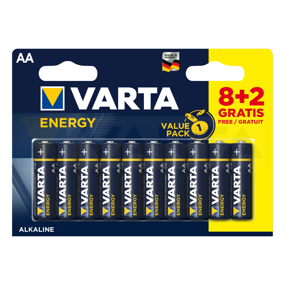 

Батарейки VARTA ENERGY AAA бл. 8+2