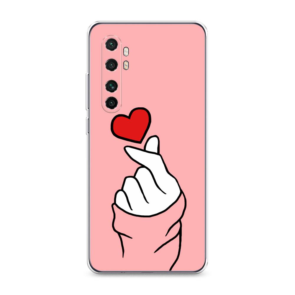

Чехол Awog на Xiaomi Mi Note 10 Lite "Милое сердечко", Разноцветный, 38450-7