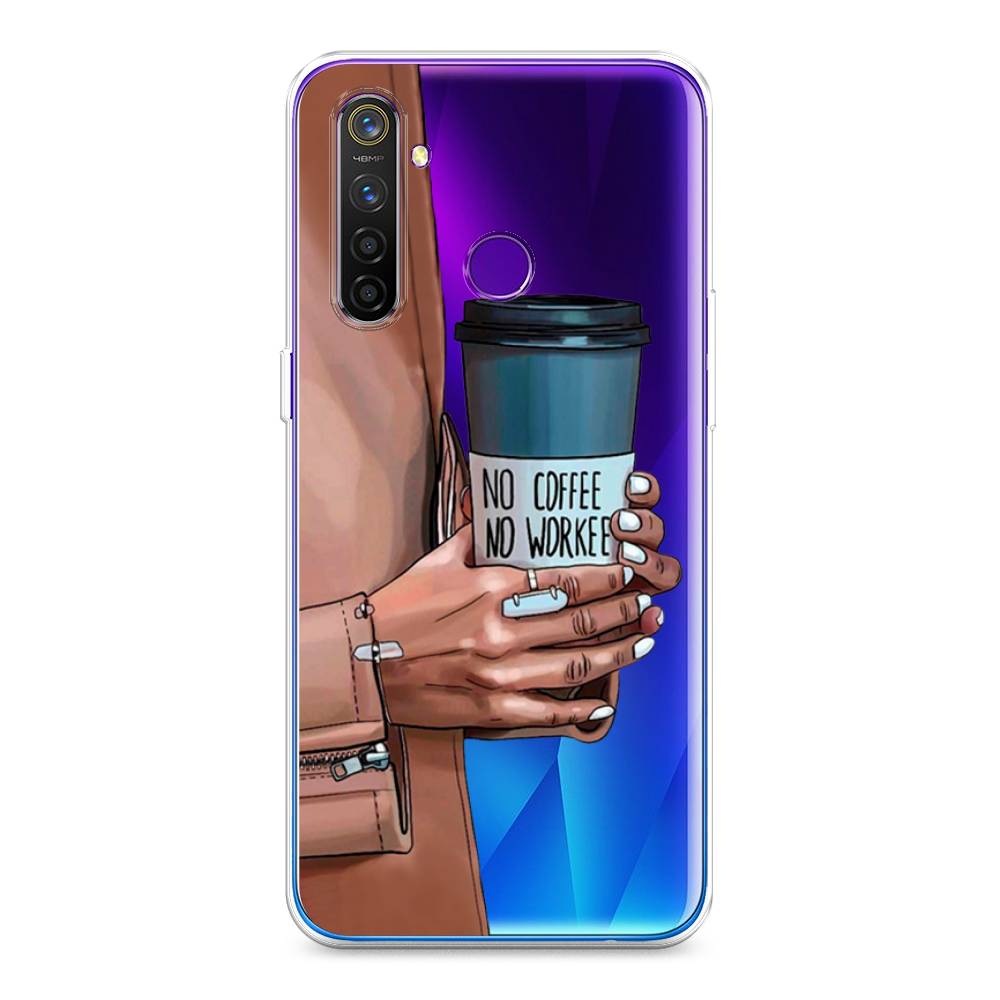 

Чехол Awog на Realme 5 Pro "No coffee", Разноцветный, 251650-7