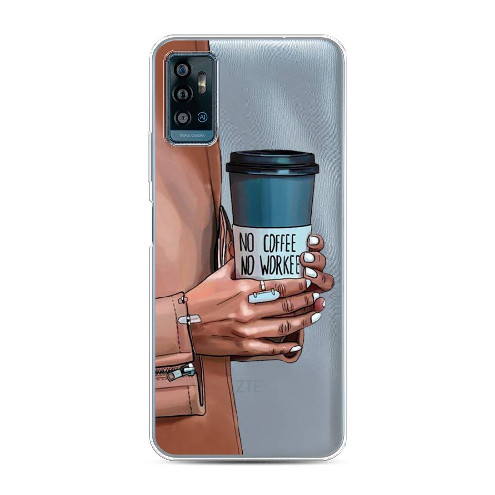

Чехол Awog на ZTE Blade A71 / ЗТЕ Блэйд A71 "No coffee", Разноцветный, 134450-7