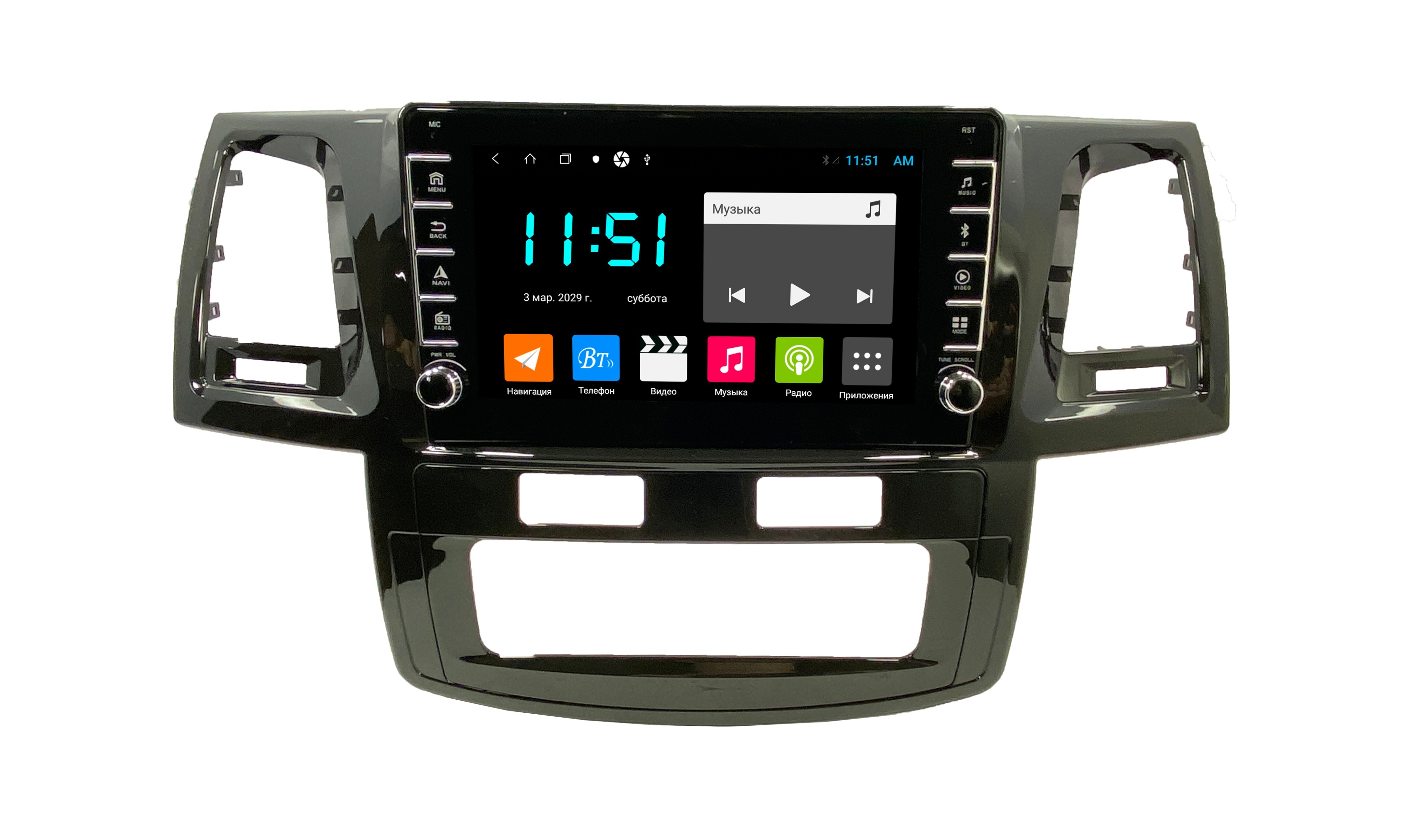 Штатная автомагнитола Zenith Toyota Fortuner 2004-2015 Климат Контроль Android 12 3269100₽