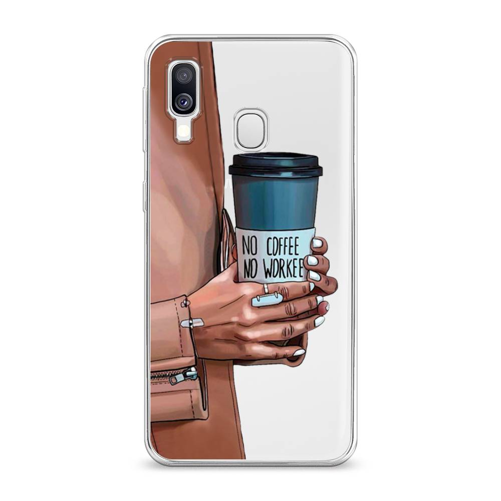 

Чехол Awog на Samsung Galaxy A40 "No coffee", Разноцветный, 28050-7