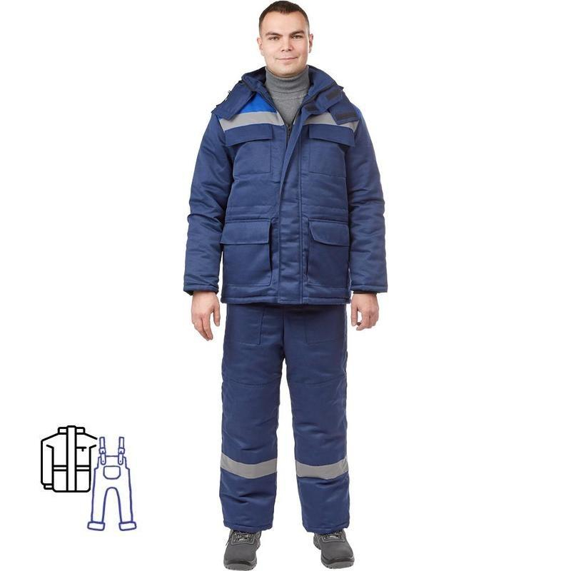 

Костюм рабочий зимний з12-КПК с СОП син/вас 48-50/182-188, Синий, з12-КПК с СОП
