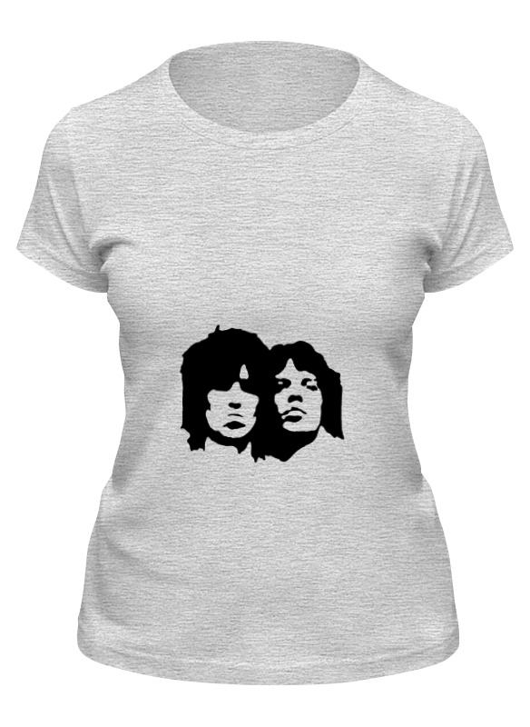 

Футболка женская Printio The rolling stones серая M, Серый, The rolling stones