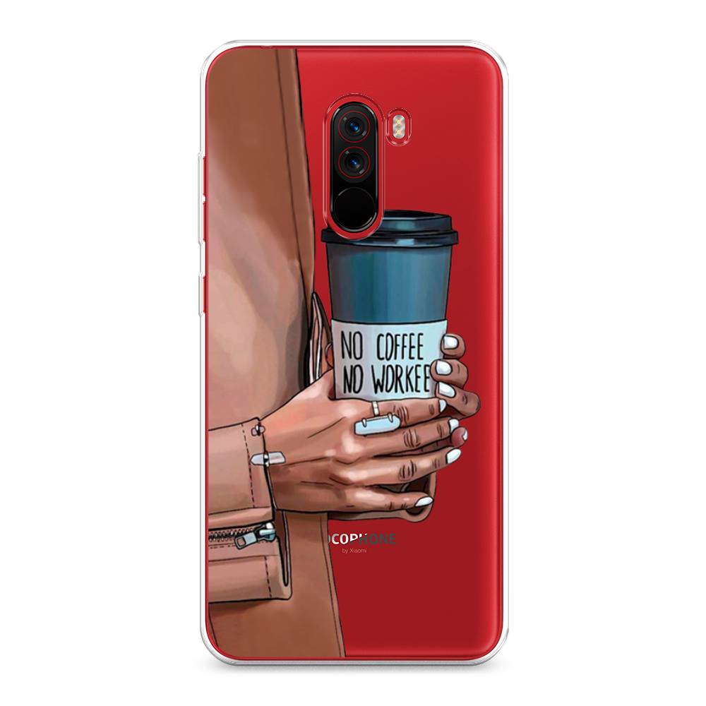 

Чехол Awog на Xiaomi Pocophone F1 "No coffee", Разноцветный, 34450-7