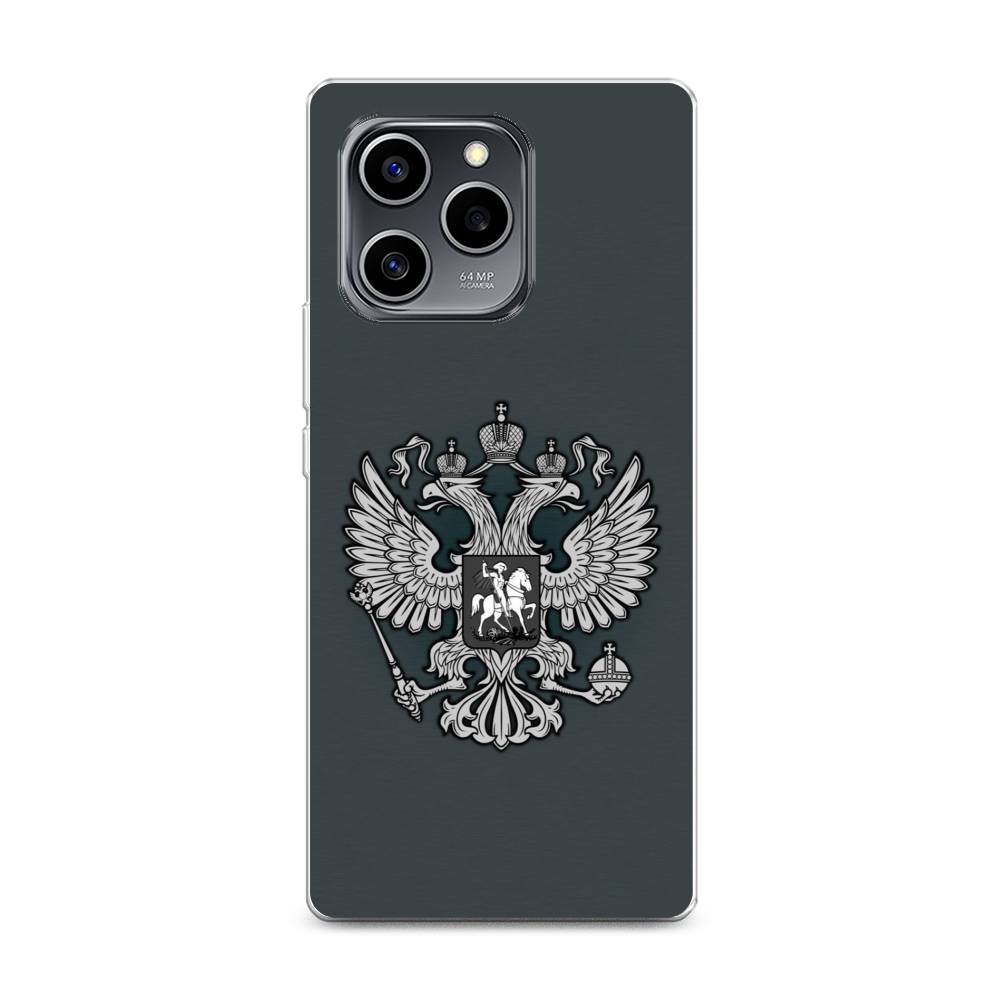 фото Силиконовый чехол "герб россии серый" на honor 60 se awog