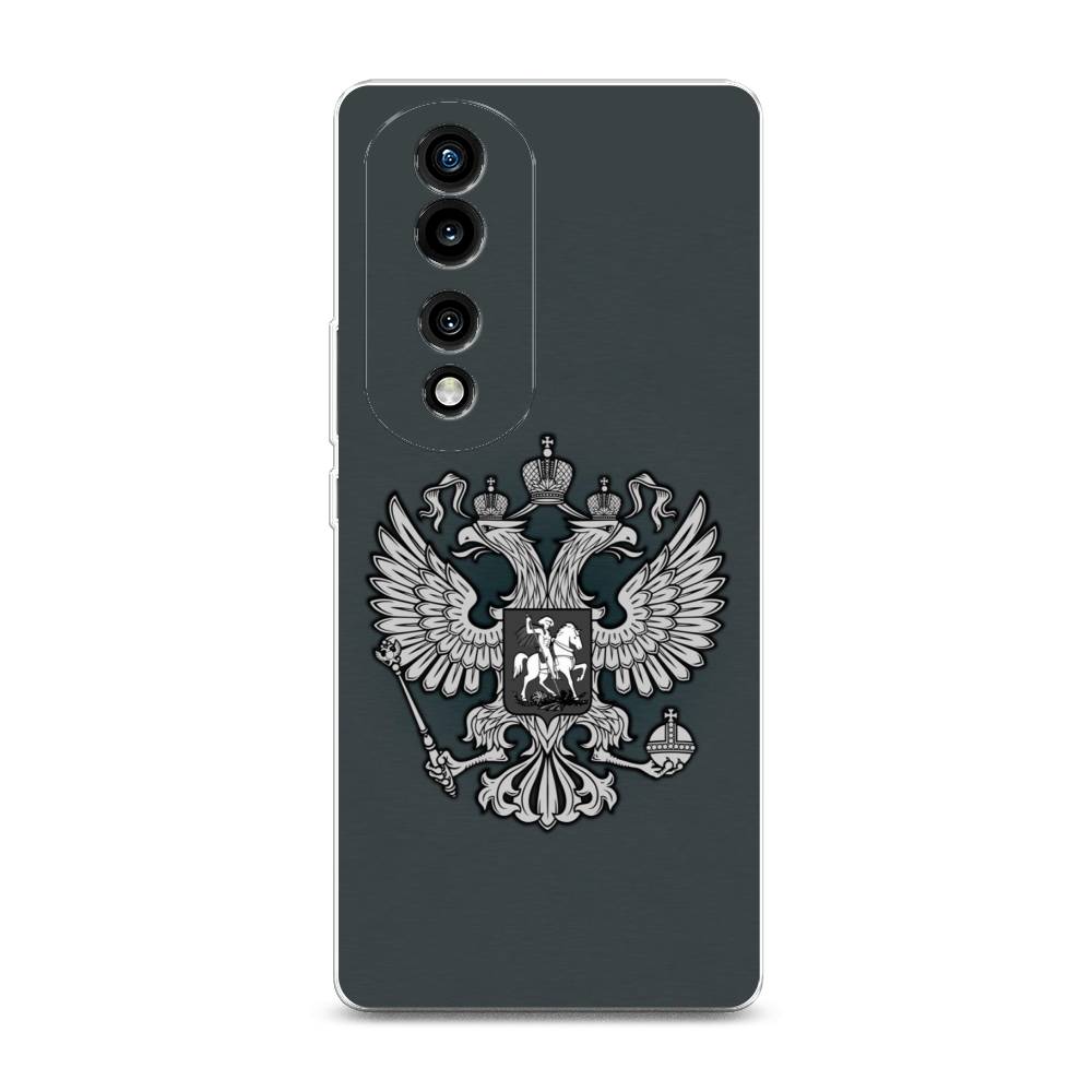 

Силиконовый чехол "Герб России серый" на Honor 70 Pro, 6108350-5