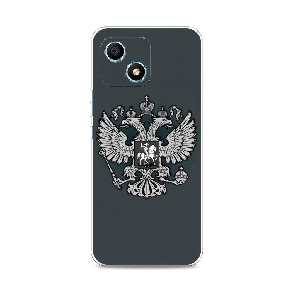 фото Силиконовый чехол "герб россии серый" на honor play 30 awog