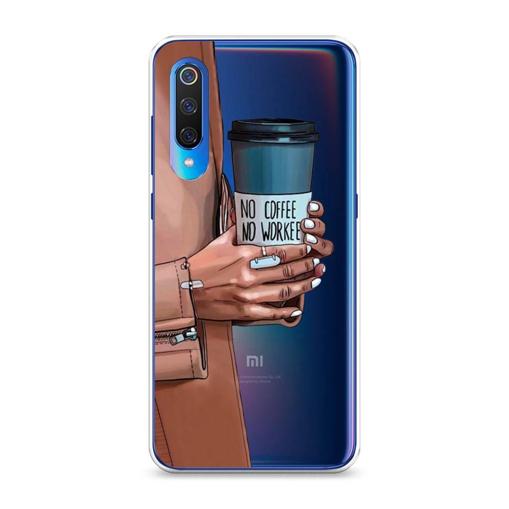 

Чехол Awog на Xiaomi Mi 9 "No coffee", Разноцветный, 34850-7