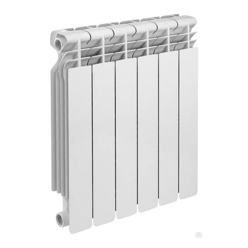 Биметаллический радиатор Oasis 500/100 6 секций белый (500/100/6)