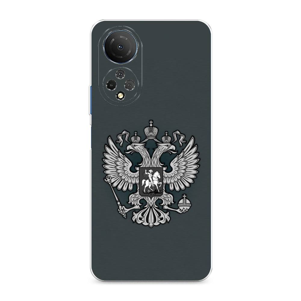 фото Силиконовый чехол "герб россии серый" на honor x7 awog