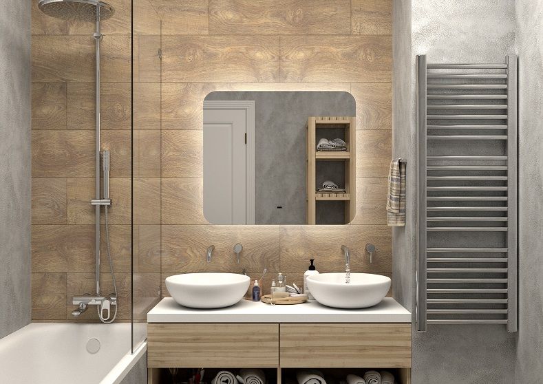 

Art&Max Зеркало Art&Max Ravenna AM-Rav-800-700-DS-F с подсветкой