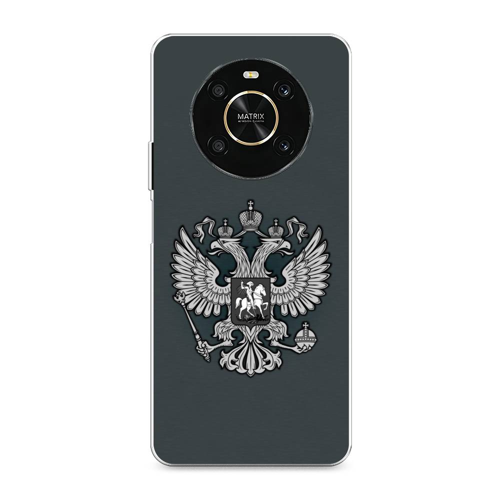 фото Силиконовый чехол "герб россии серый" на honor x9 awog