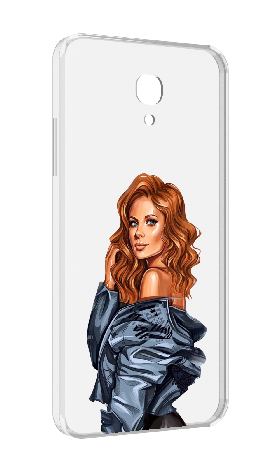 

Чехол MyPads Рыжая-девушка женский для Lenovo Vibe P2 5.5 (P2a42), Прозрачный, Tocco