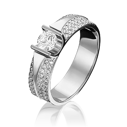 

Кольцо из золота р.  PLATINA jewelry 01-1276-00-101-1120-30, бриллиант, 01-1276-00-101-1120-30