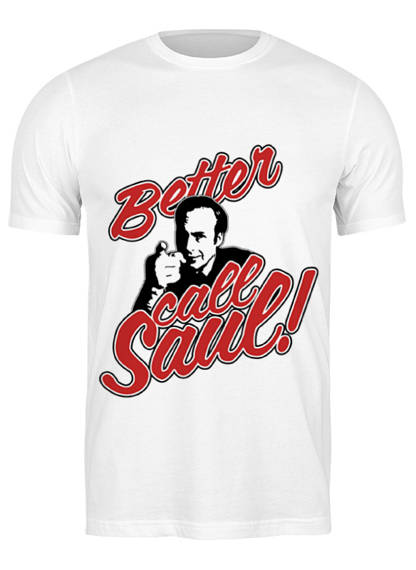 

Футболка мужская Printio Better call saul белая M, Белый, Better call saul