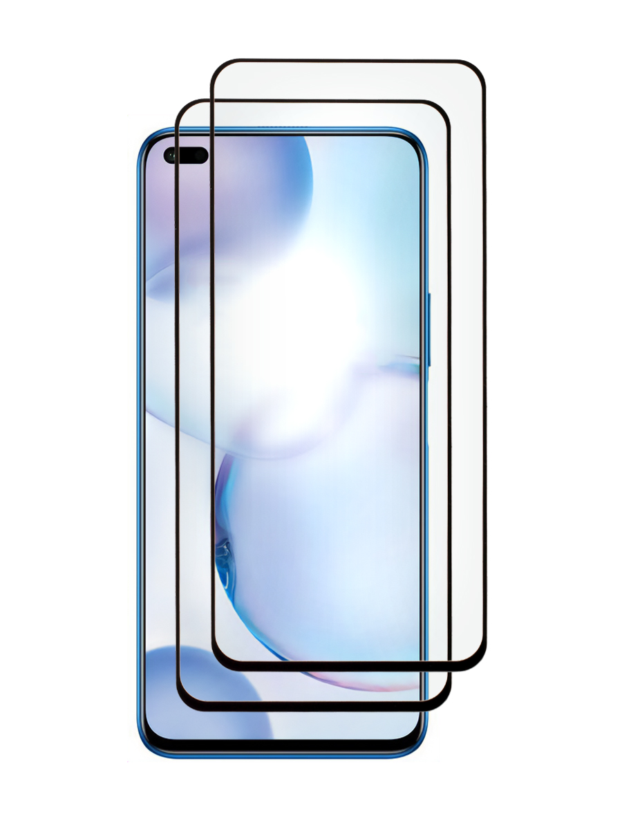 Защитное стекло Mobileocean 5D для Huawei Nova 8i, Honor 50 Lite черный 2шт с рамкой