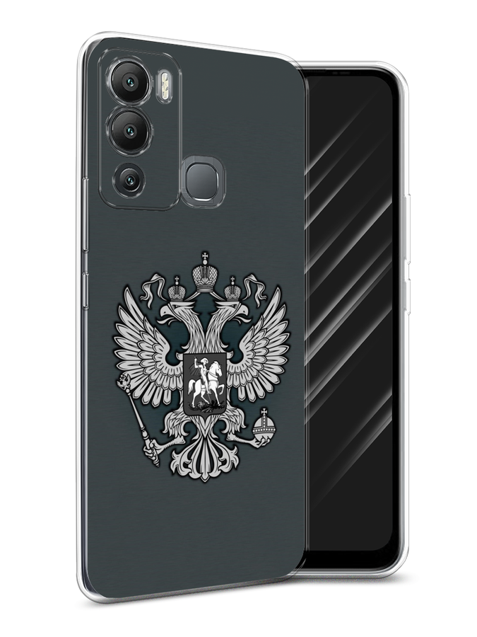 

Чехол Awog на Infinix Hot 12i "Герб России серый", Разноцветный, 3101250-5
