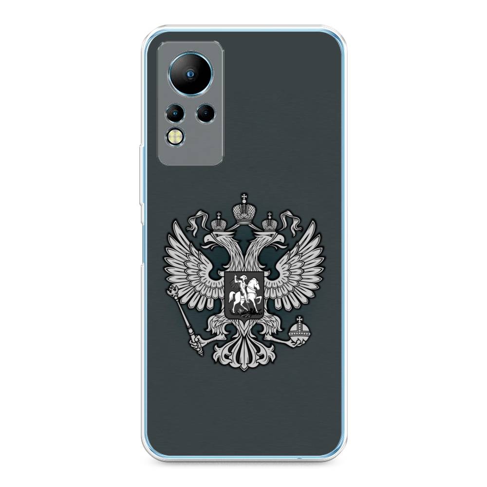 фото Силиконовый чехол "герб россии серый" на infinix note 12 g88 awog