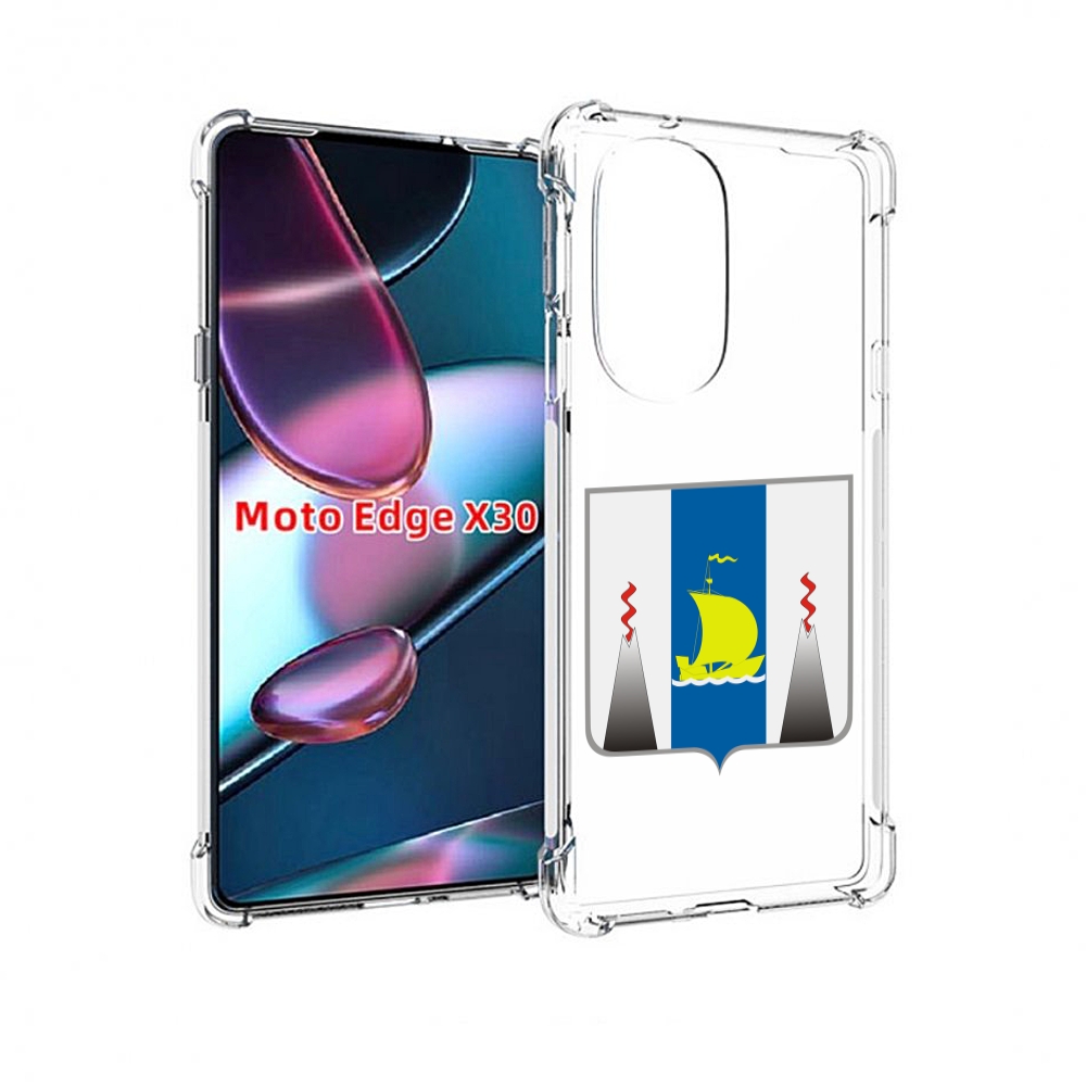 

Чехол MyPads герб-сахалиснкои-области для Motorola Moto Edge X30, Прозрачный, Tocco