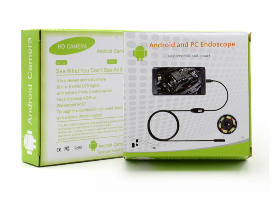 Эндоскоп URM USB для Android и PC 5 метров (для смартфона) камера гибкий эндоскоп micro usb 5м android pc