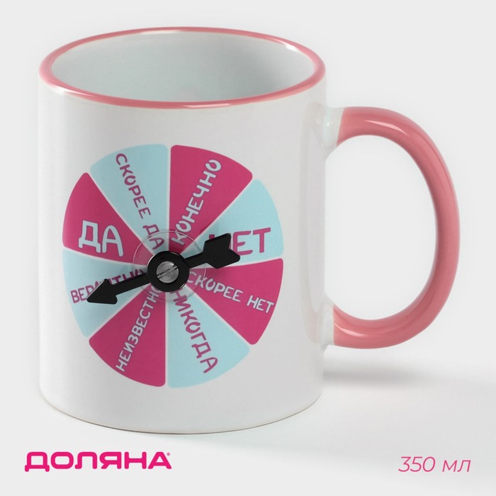 

Кружка Доляна Twist 10083568 керамика, 9,5x8, белый