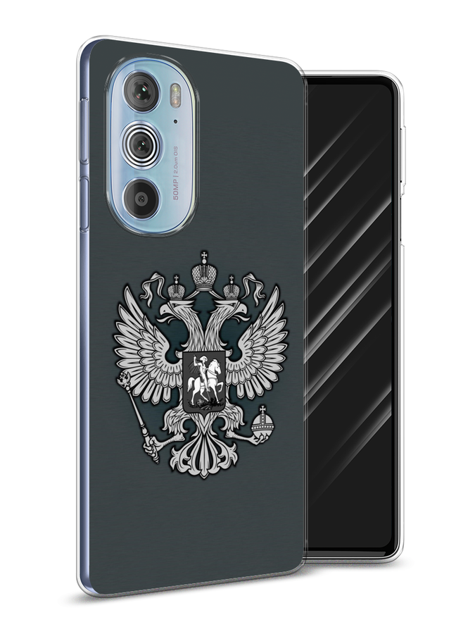 

Чехол Awog на Motorola Edge 30 Pro "Герб России серый", Разноцветный, 243350-5