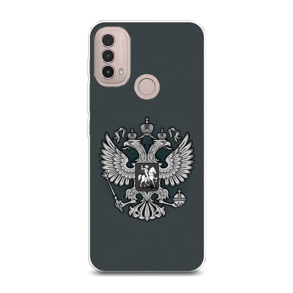 

Чехол Awog на Lenovo K14 Plus/Motorola Moto E20/E30/E40 "Герб России серый", Разноцветный, 243650-5