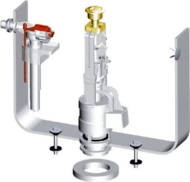 

ArtCeram Механизм смыва ArtCeram HEA010 73 золото