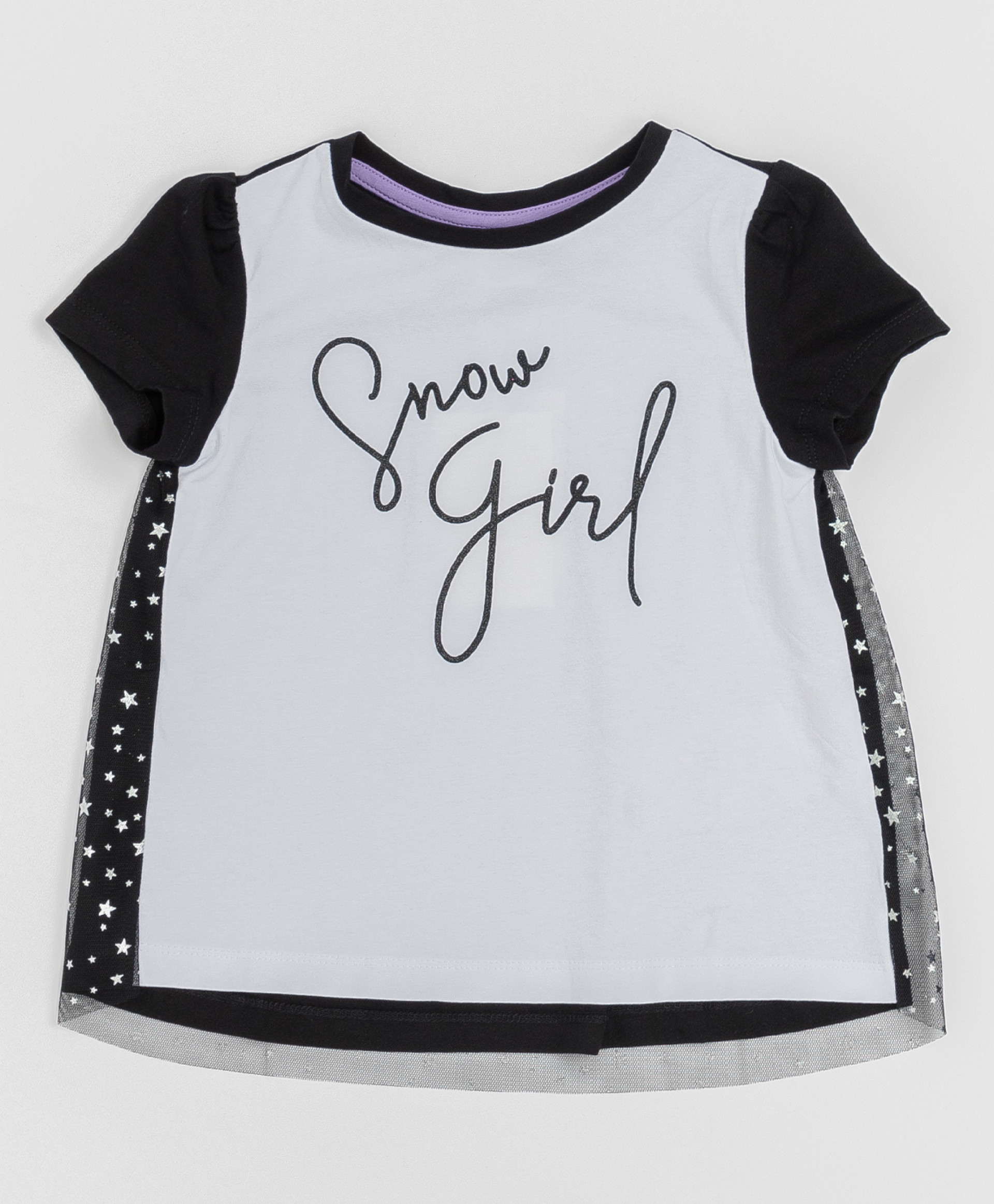 

Черно-белая футболка с сеткой Button Blue 220BBGMC12020800, размер 116, 220BBGMC12020800