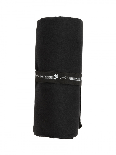 фото Пляжное полотенце микрофибра черное mft-010 routemark