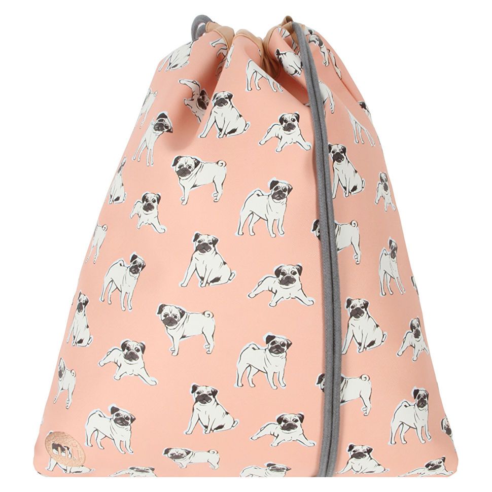 фото Мешок mi-pac kit bag pugs peach розовый