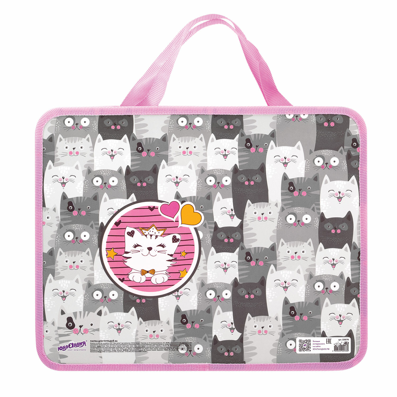 

Папка Юнландия Gray Kittens А4 228170