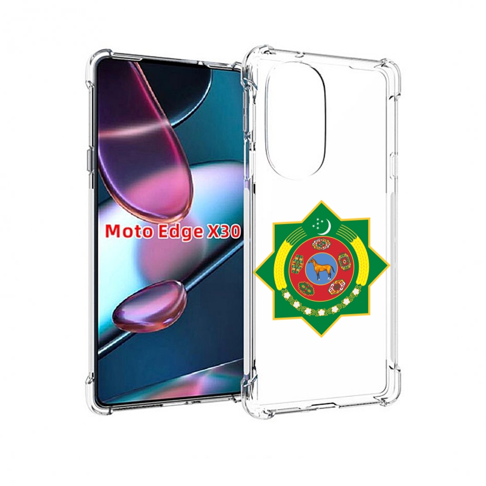 

Чехол MyPads герб-туркменистан для Motorola Moto Edge X30, Прозрачный, Tocco