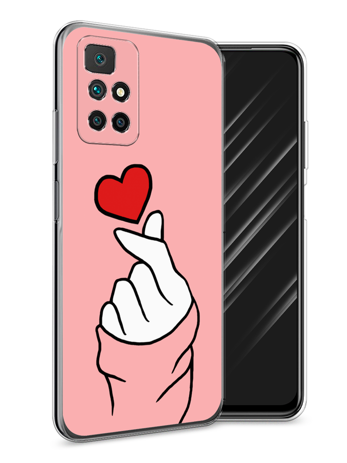

Чехол Awog на Xiaomi Redmi 10 "Милое сердечко", Разноцветный, 311350-7