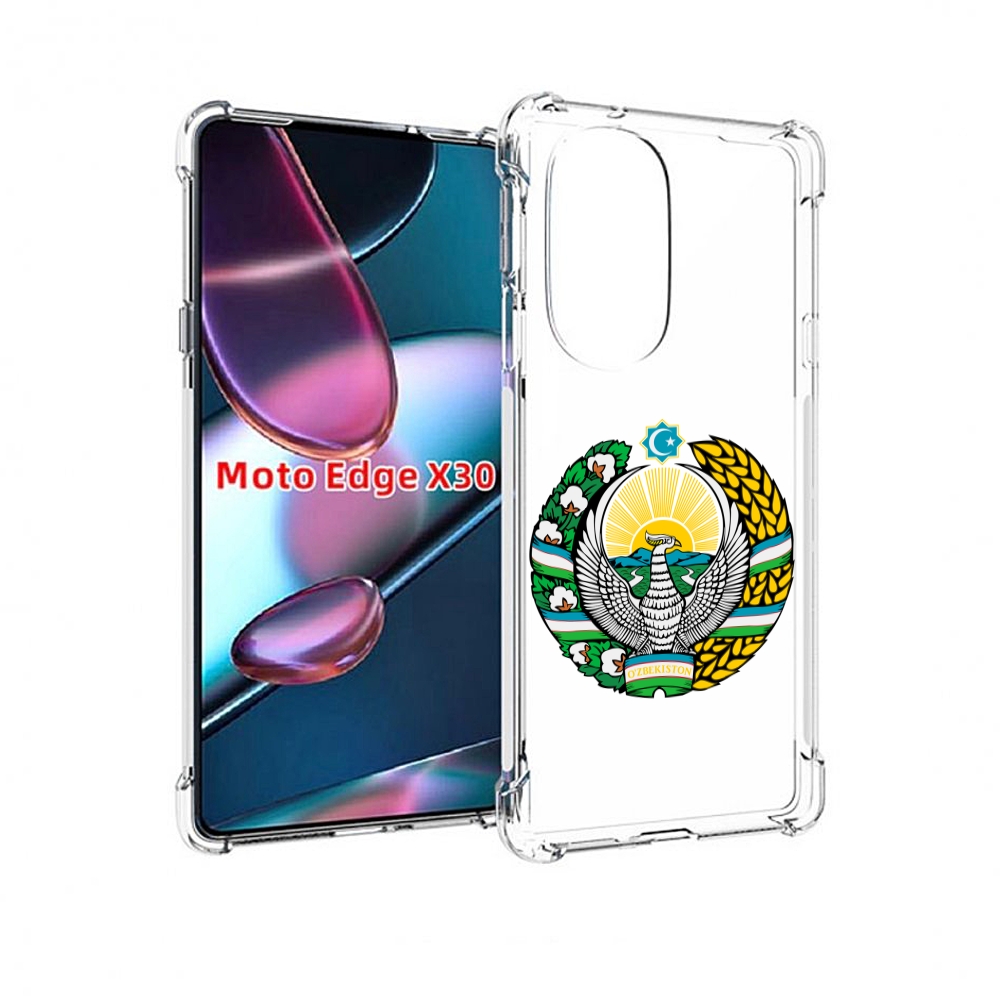 

Чехол MyPads герб-узбекистана для Motorola Moto Edge X30, Прозрачный, Tocco
