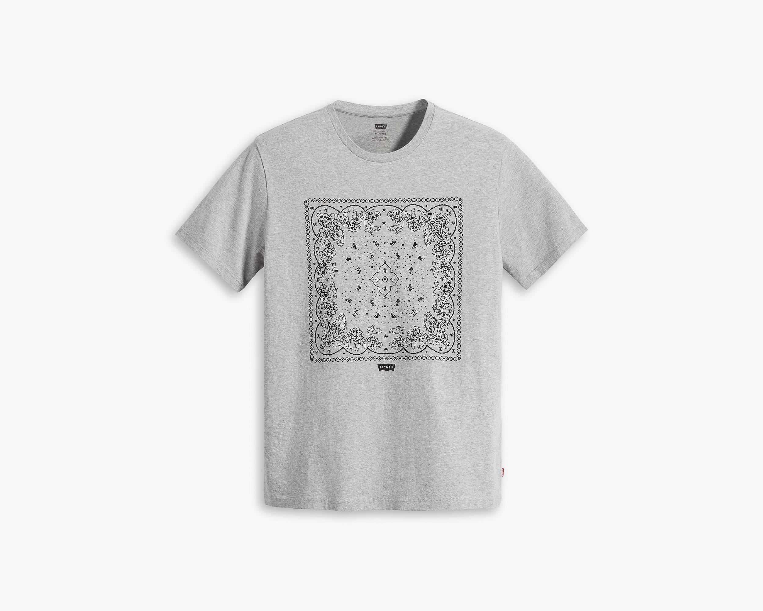 

Футболка мужская Levi's Men Graphic Crewneck Tee серая M, Серый, Men Graphic Crewneck Tee