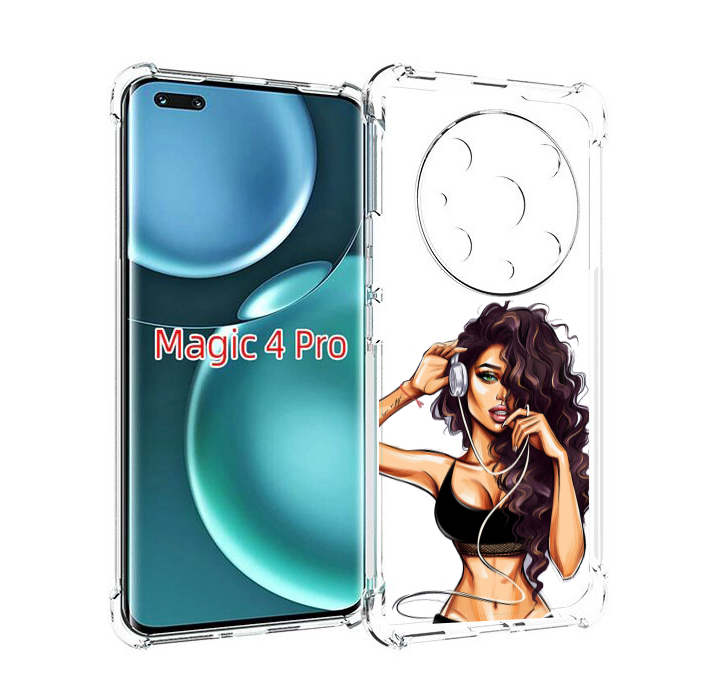

Чехол MyPads Спортивная-девушка женский для Honor Magic4 Pro, Прозрачный, Tocco