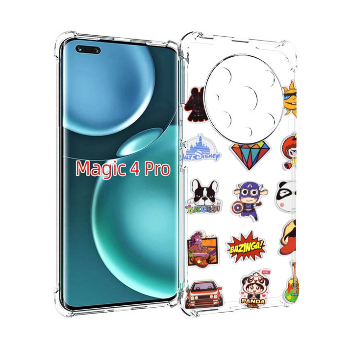 

Чехол MyPads Стикеры-2 для Honor Magic4 Pro, Прозрачный, Tocco
