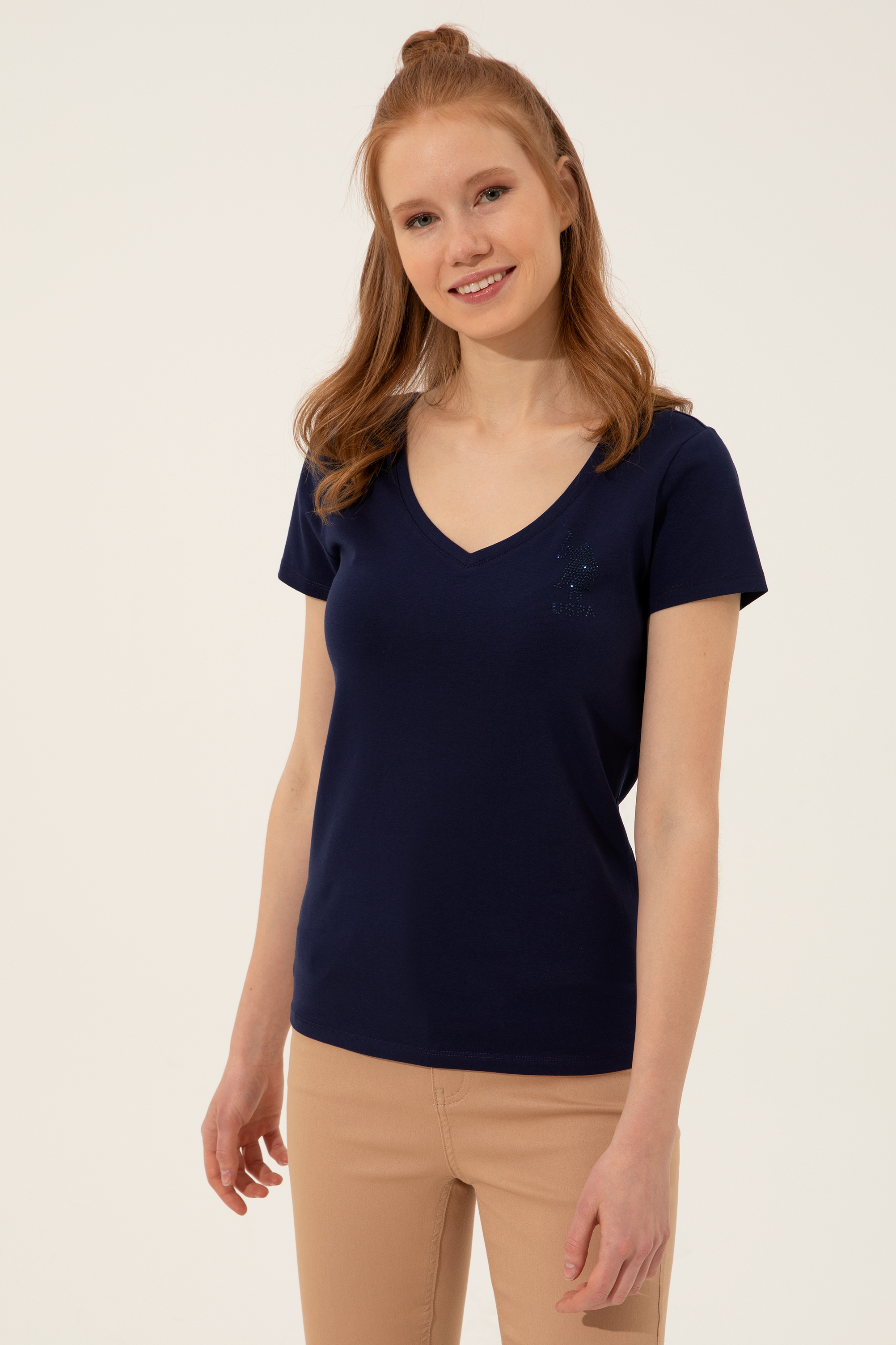 

Футболка женская U.S. POLO Assn. G082SZ0110TV0122 синяя S, Синий, G082SZ0110TV0122