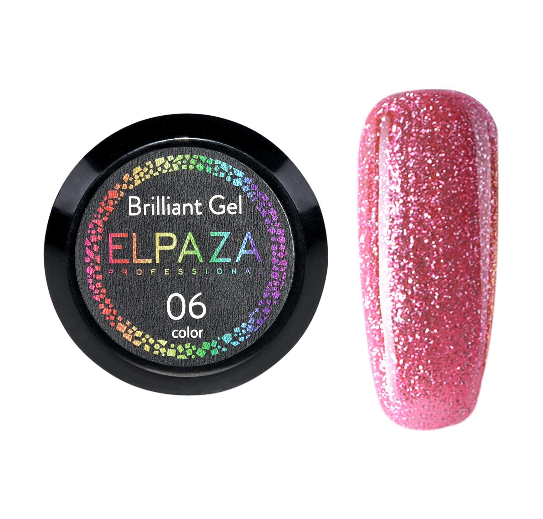 

Гель ELPAZA Brilliant Gel №6, Розовый