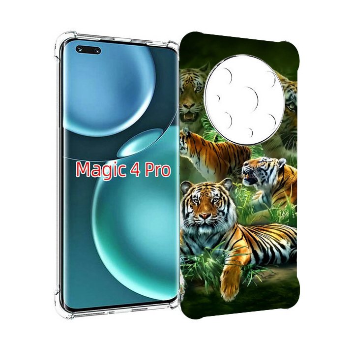 

Чехол MyPads Тигры для Honor Magic4 Pro, Прозрачный, Tocco