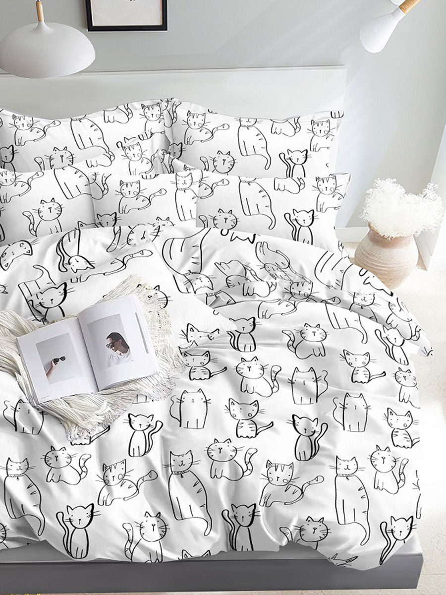 

Постельное белье Simple House Котэ 1,5-сп