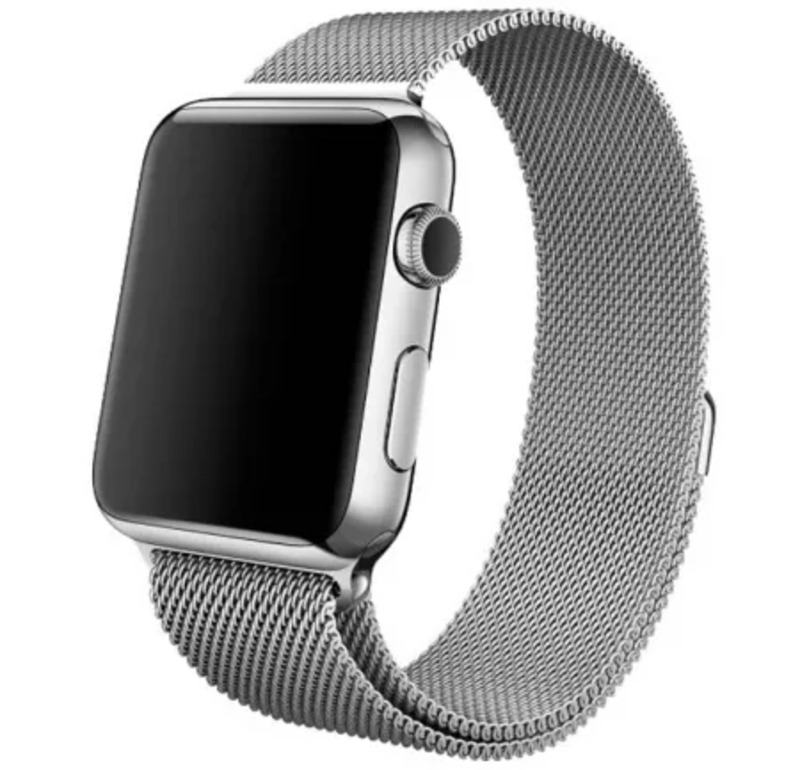 

Ремешок миланcкий из нержавеющей стали для Apple Watch 38/40мм (1), серебряный, н