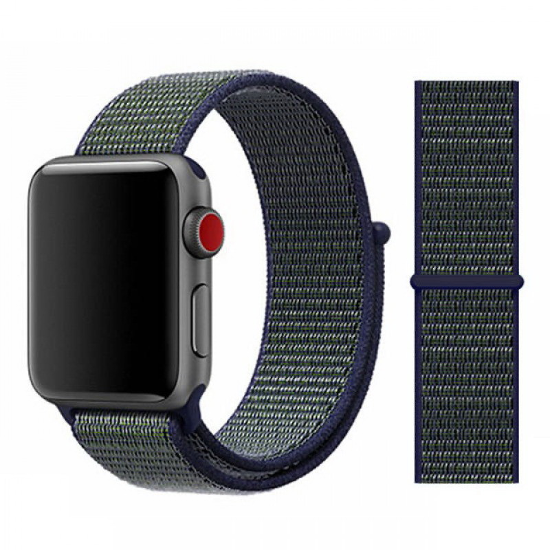 

Ремешок нейлоновый для Apple Watch 38/40мм (1), серый туман, на липучке
