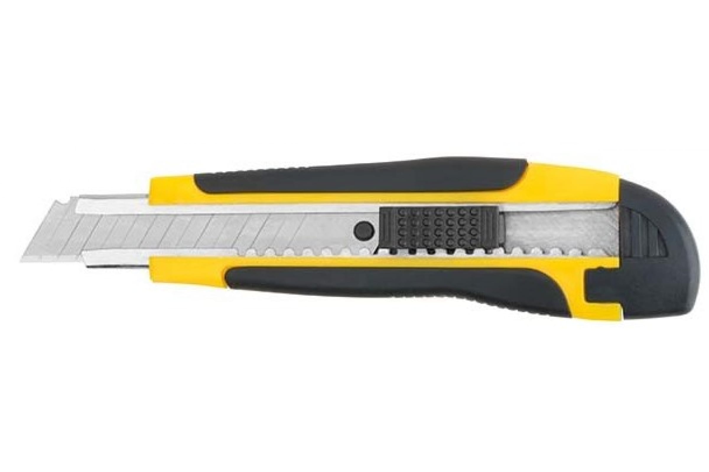 FIT IT  Нож технический 18 мм усиленный прорезиненный, лезвие 15 сегментов усиленный технический нож kraft