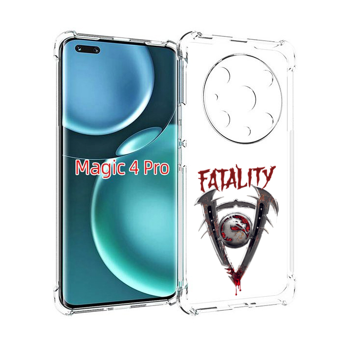

Чехол MyPads Фаталити мужской для Honor Magic4 Pro, Прозрачный, Tocco